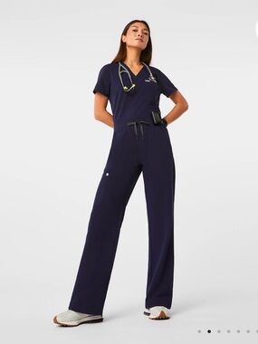 FIGS High-Waisted Isabel Wide Leg Scrub Pants XS